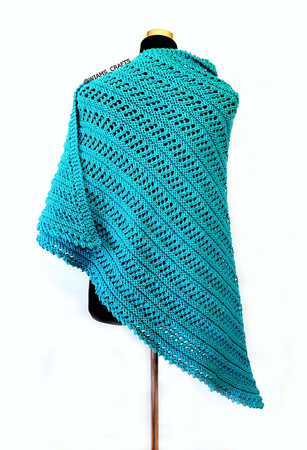 Aqua Tides Shawl