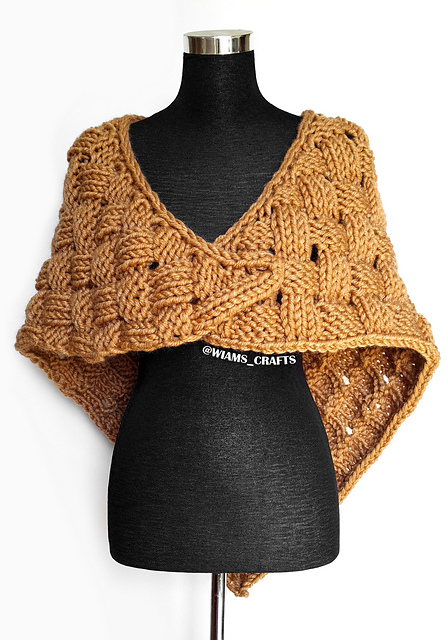 Ginger Basket Shawlette