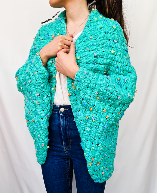 Weaved Flowers Shrug