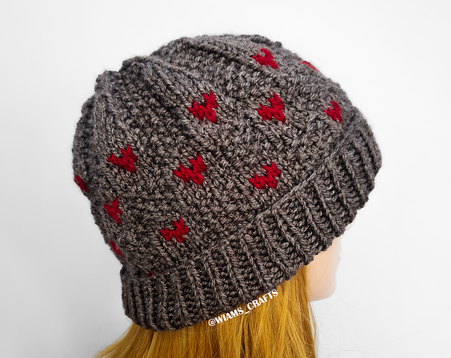 Hearts Checkered Hat