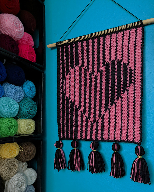 Striated Heart Wall Hanging
