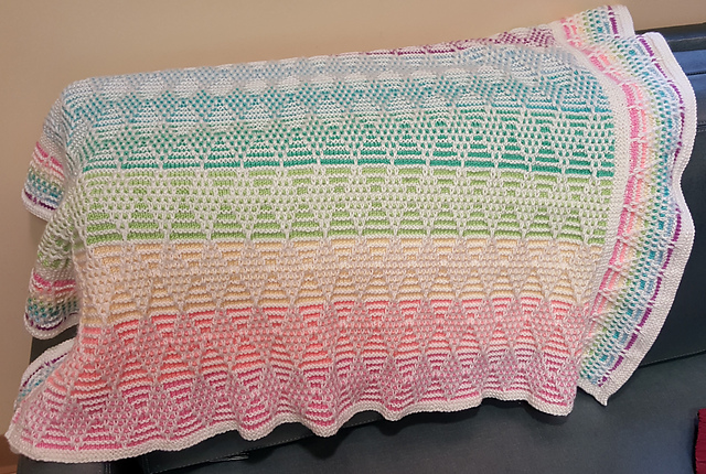Mosiac Diamonds Afghan