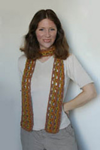 Lacy Striped Scarf 