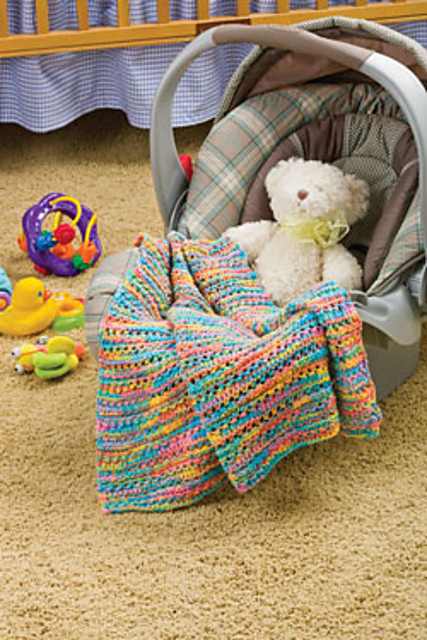 Rainbow Car-Seat Blanket
