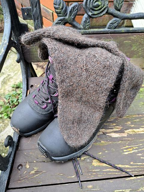 Handspun Hebridean & Alpaca Socks