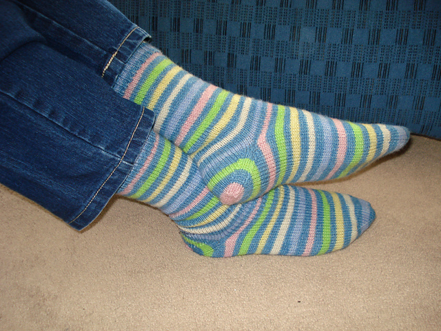 Sue's EZ Toe-up Socks