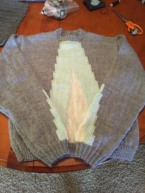 Pyramid Crocheted Pullover #12