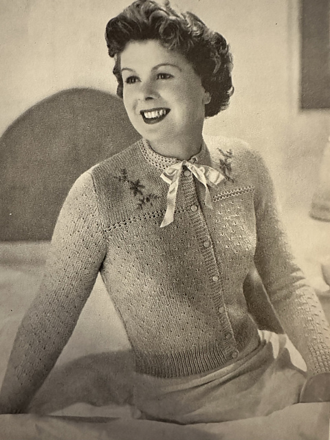 Embroidered Bedjacket