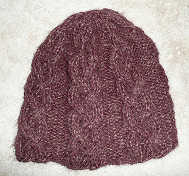 braided cable hat