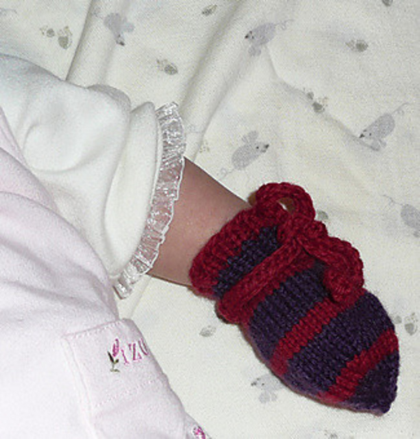 Striped Baby Mittens
