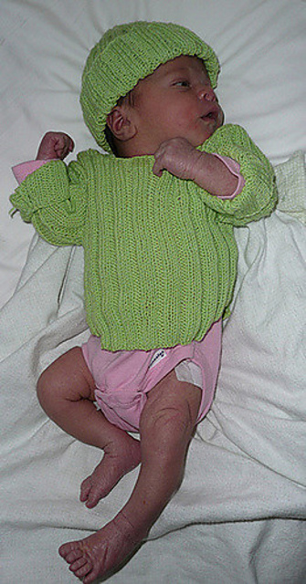 Ribbed Jumper & Hat