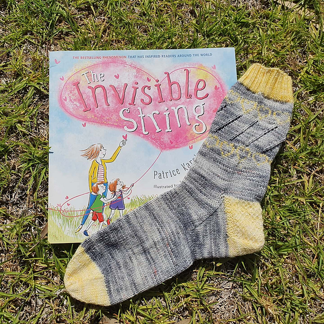 Invisible Heart Strings Sock