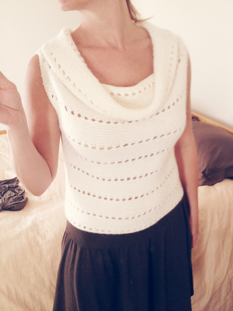 Lace knit top