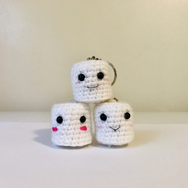 Marshmallow Key Chains