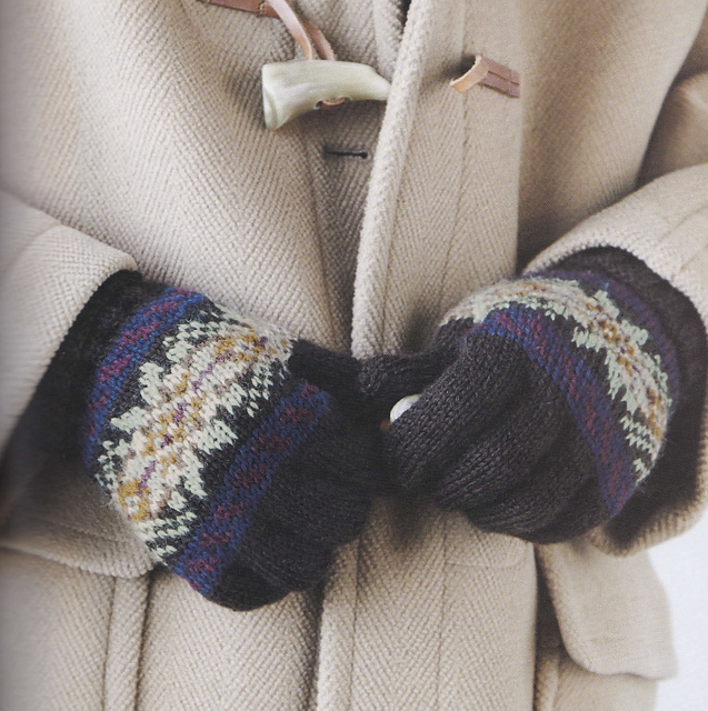 S. Men's Fair Isle Gloves