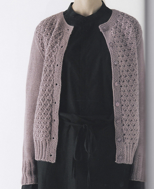 Q. Flower Stitch Cardigan