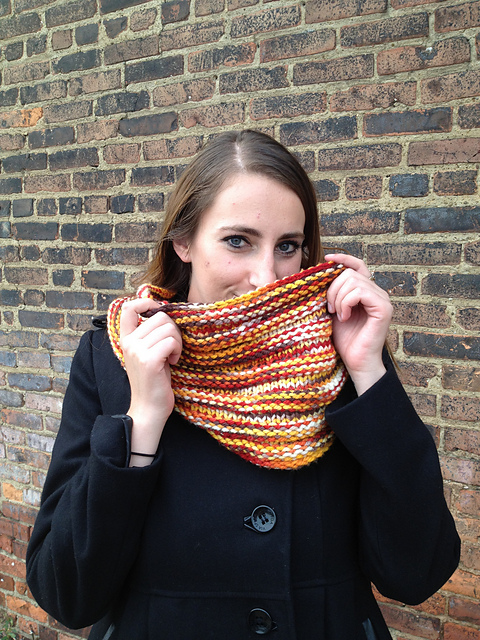 Garter Ridge Double Wrap Cowl