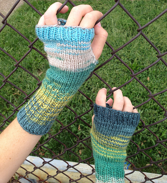 Fingerless Mitts - Worsted Version