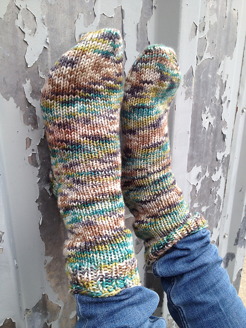 Toe-Up Socks - Worsted Version