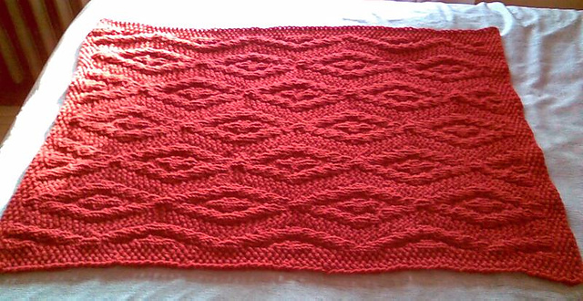 Red Diamonds Baby blanket