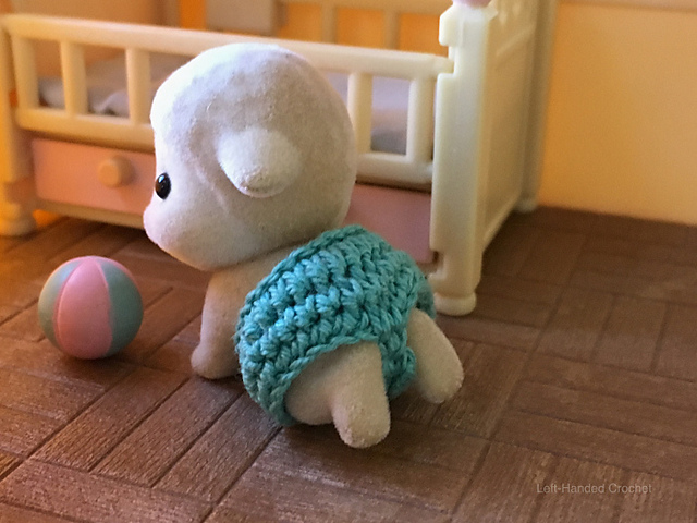 Calico Critter Crochet Diaper