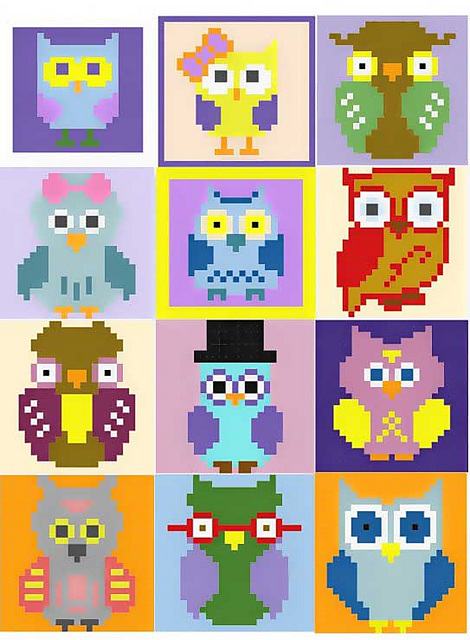 Whimsical Owls 13-24 C2C