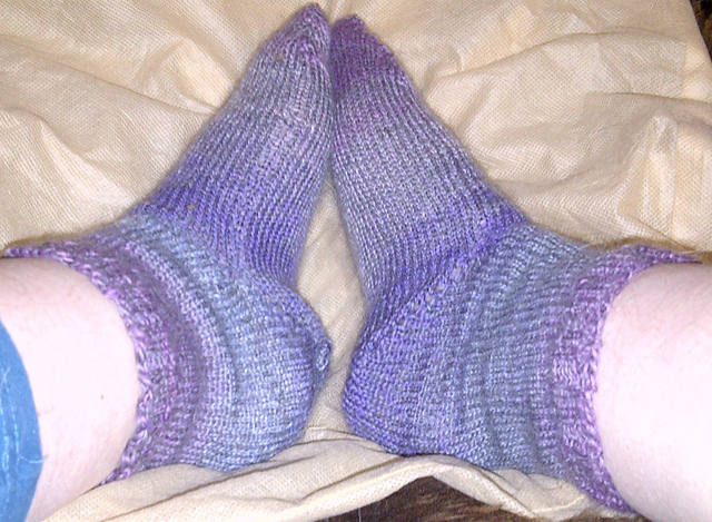 Socks on Straight Needles