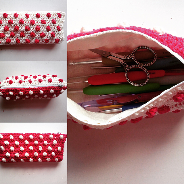 Dotted hook/pencil case