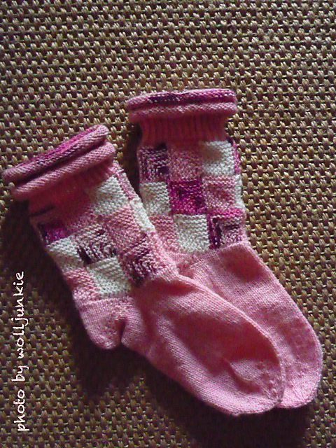 Mädchensocken, pretty mit Patches