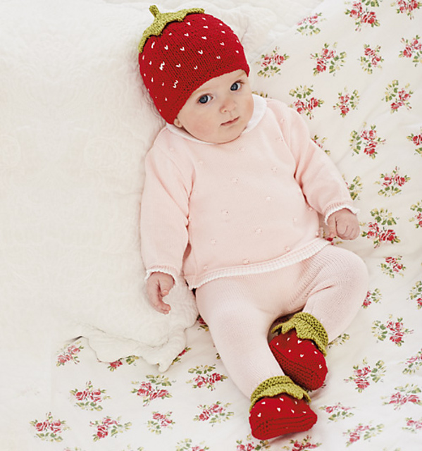 Berry Cute Hat And Bootees
