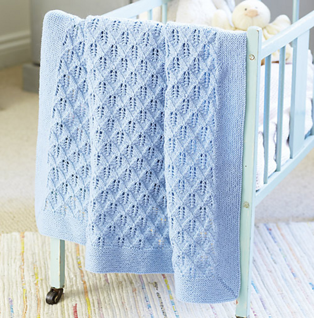Baby Blue Cot Blanket