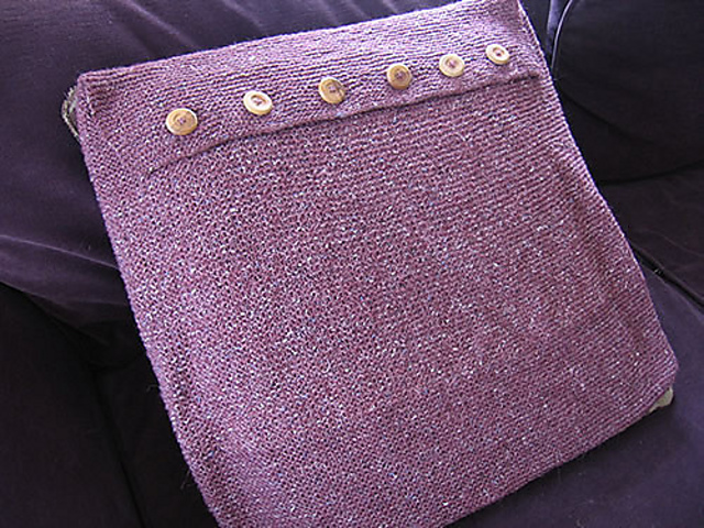 Garter and Moss-stitch Cushions (Project #3)