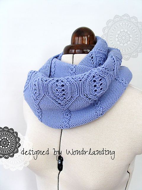 Lavender Rain cowl
