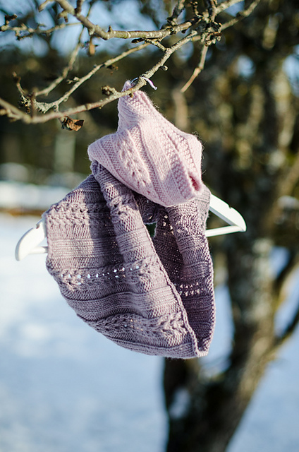 Vilnasett - pannebånd og hals /headband and cowl