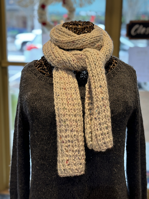 Tweedy Broken Rib Scarf