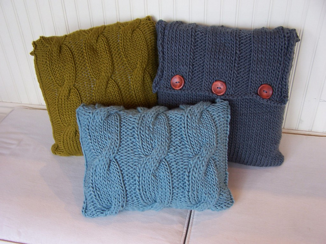 Chunky Cabled Pillows