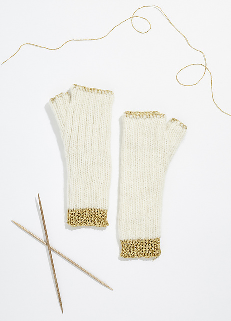 Knits of Gold Mittens