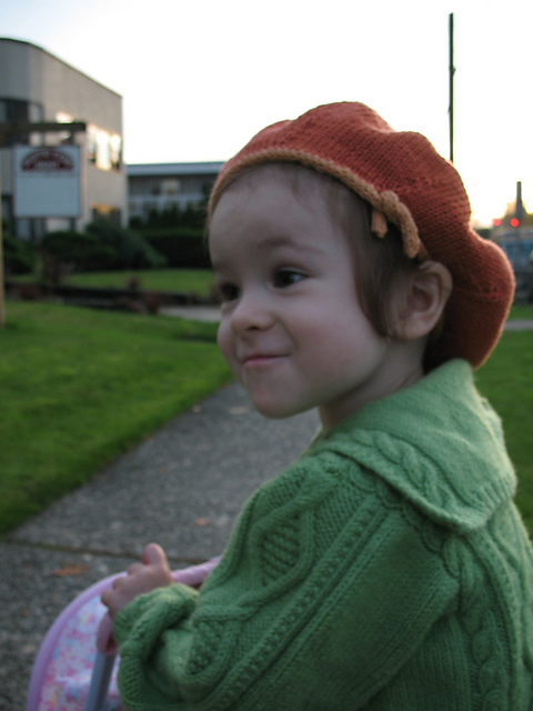 top-down toddler beret