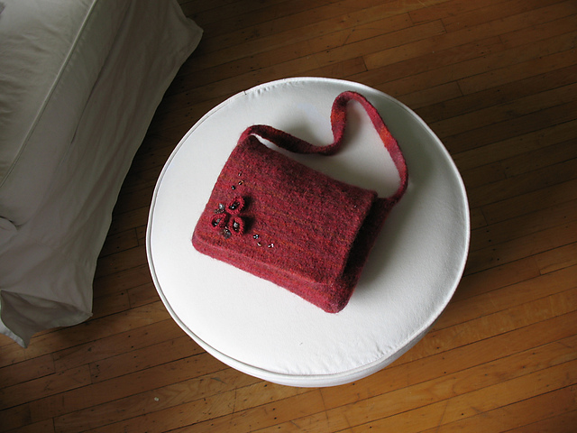 Knit and Felt Bag