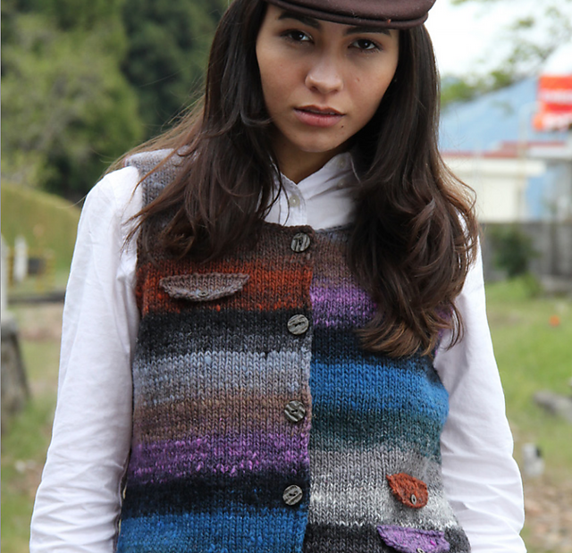 Y-976 Kureyon Sleeveless Waistcoat