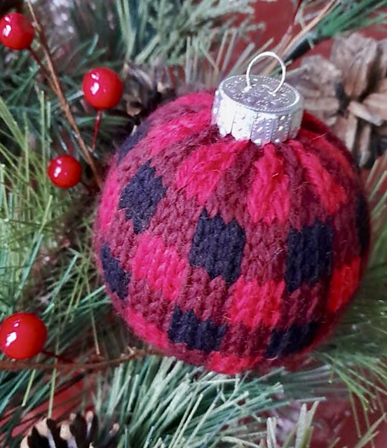 Buffalo Plaid Ornaments