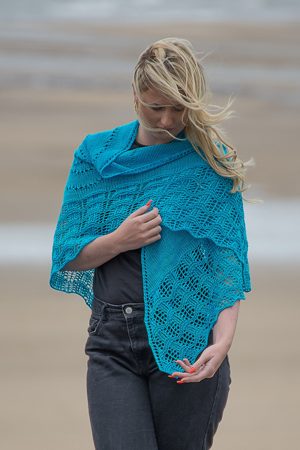 Ammonites & Seafoam Shawl
