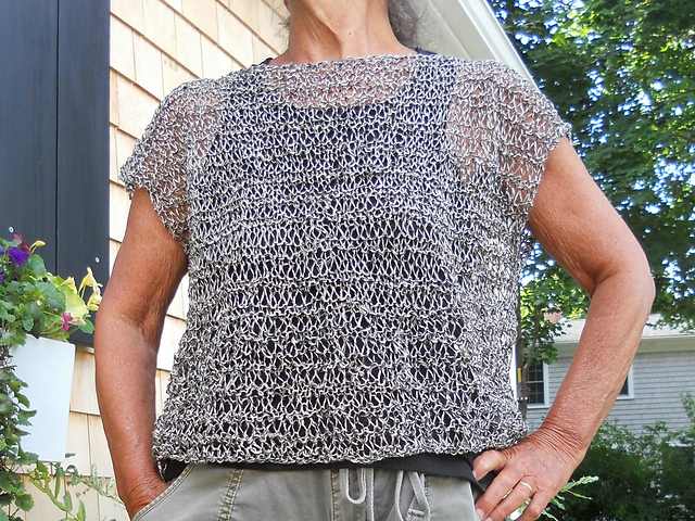 Linen FISHNET Top