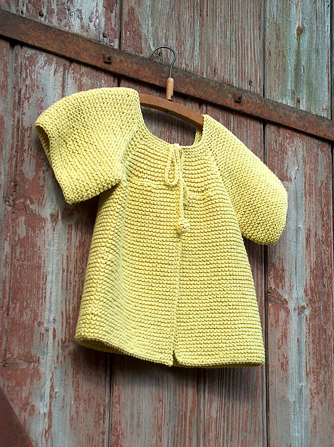 Gilet April top down