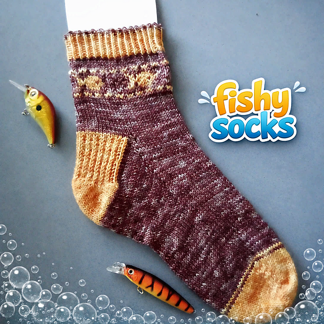 Velvet Fishy Socks