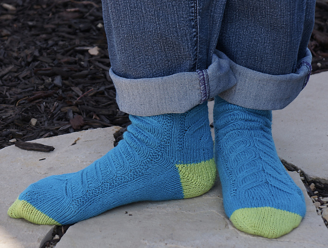 Evergreen and Aspen Socks