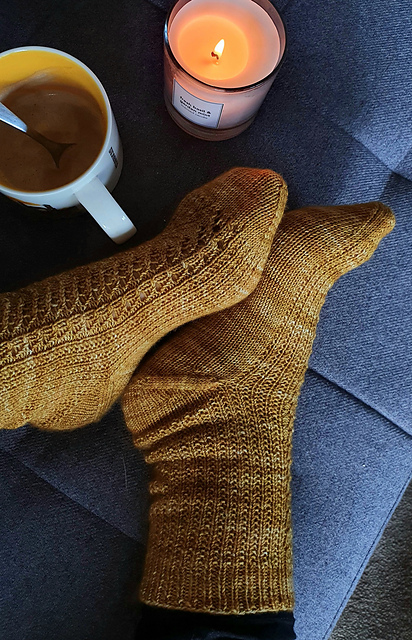 Candles & Coffee Socks
