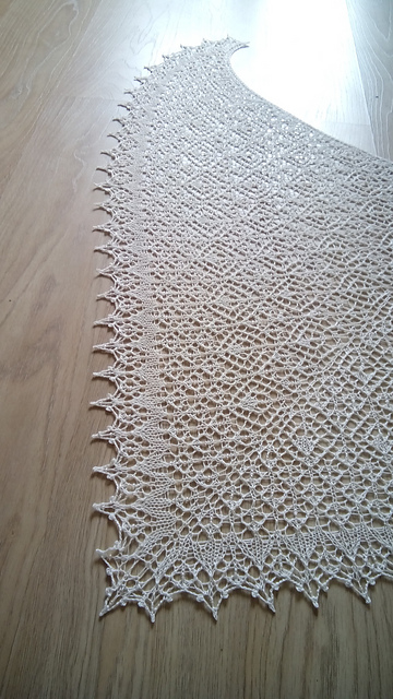 White linen shawl