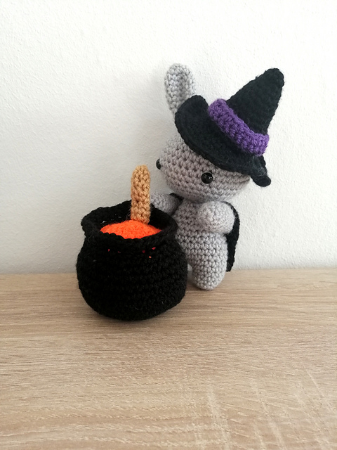 Halloween witch bunny