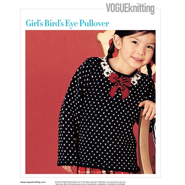#41 Girl's Bird's Eye Pullover